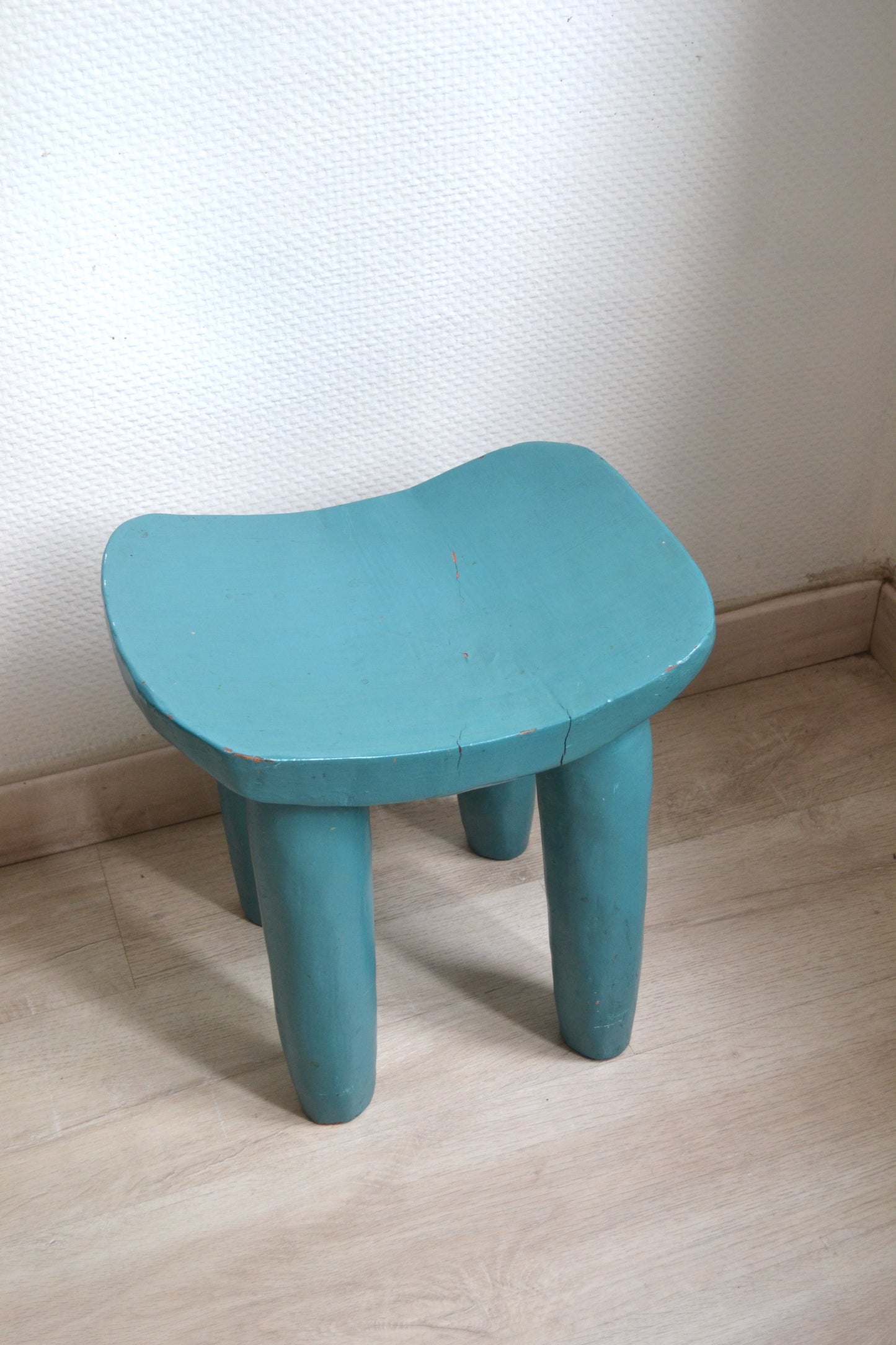Tabouret du Bénin Jaune Azur