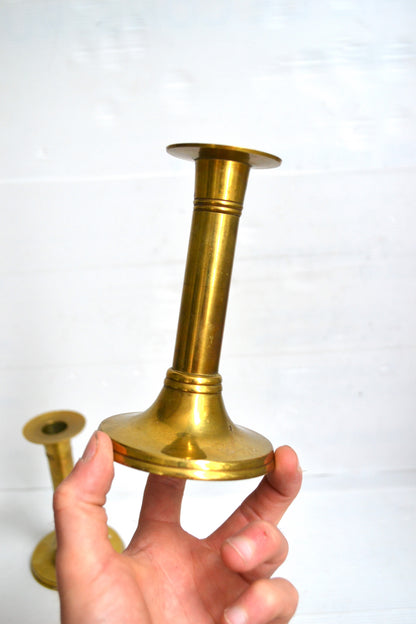 Bougeoirs en laiton