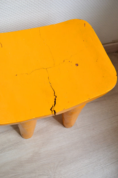 Tabouret du Bénin Jaune