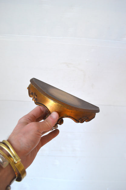 Console baroque dorée