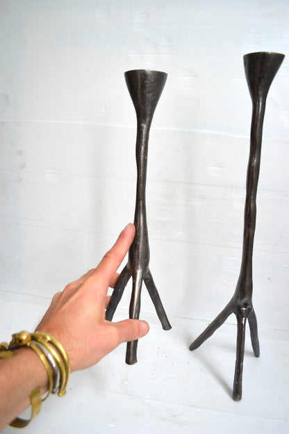 Bougeoirs asymétriques