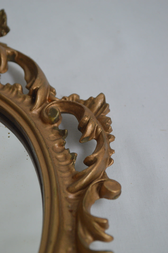 Petit miroir baroque doré