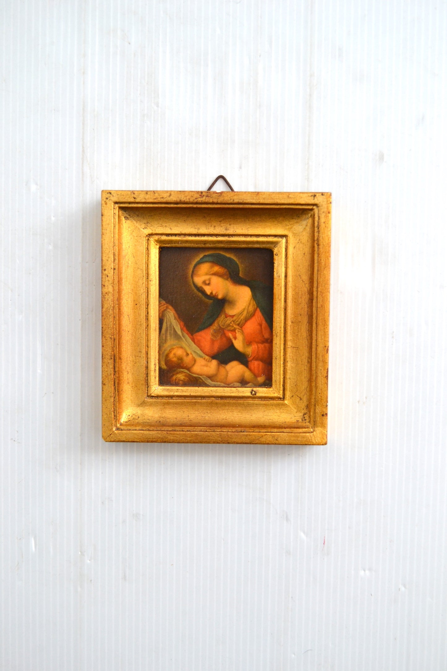 Petit cadre religieux doré