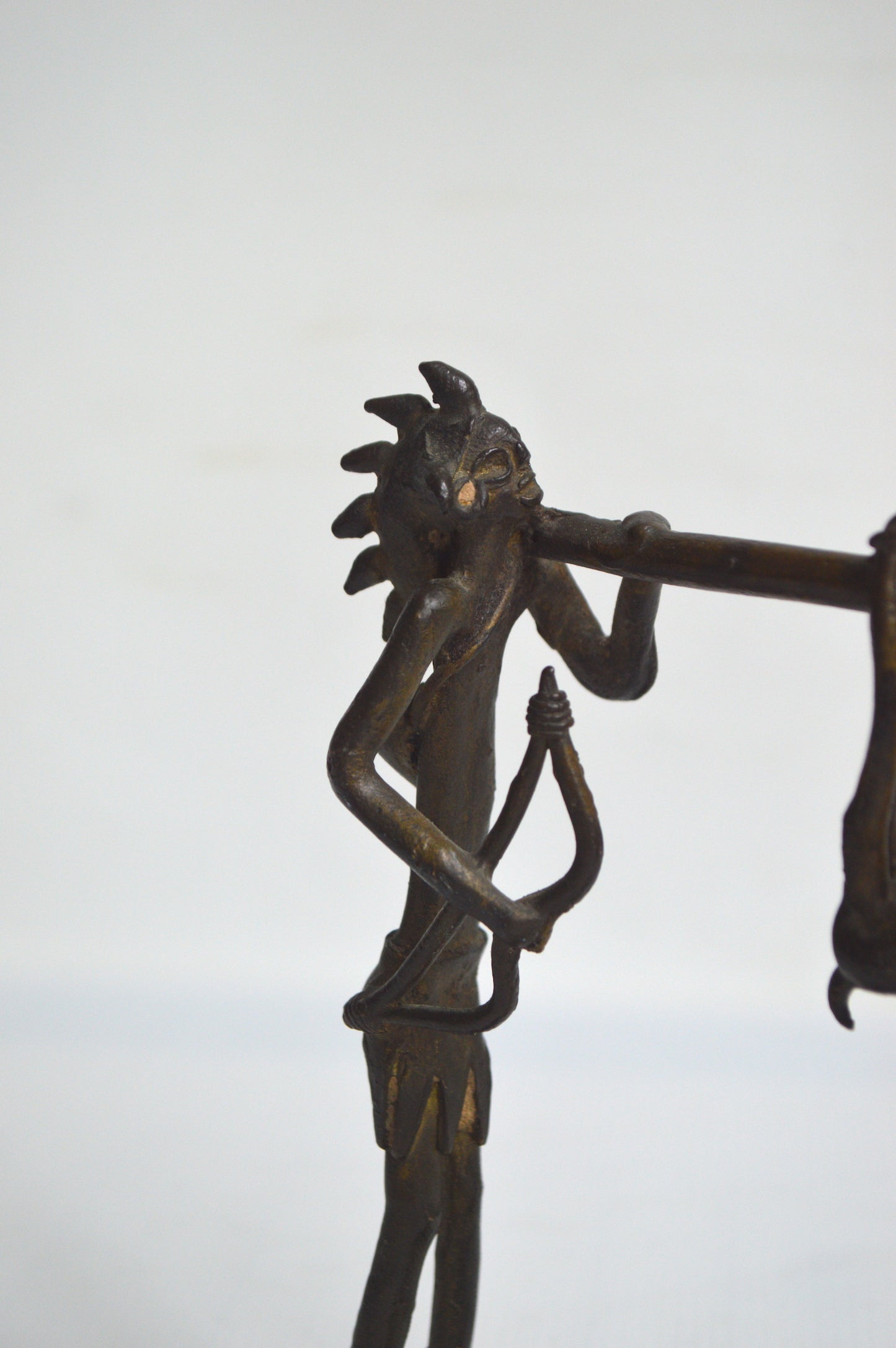 Scène de chasse en bronze
