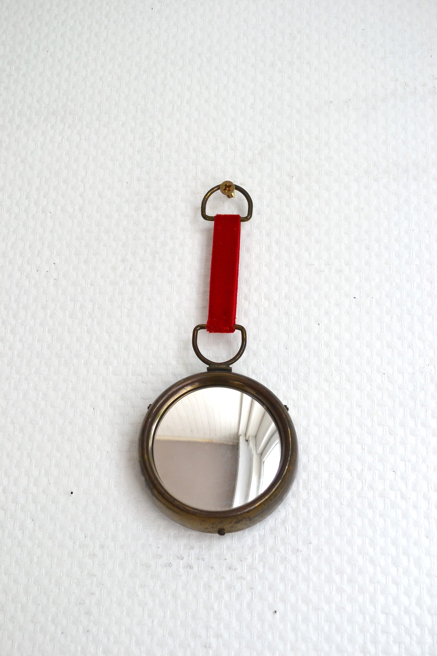 Petit miroir bombé vintage