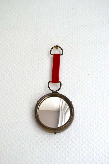 Petit miroir bombé vintage