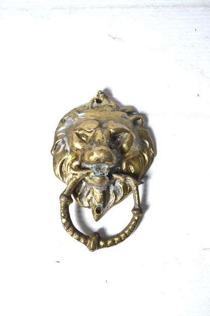 Petit heurtoir lion en laiton