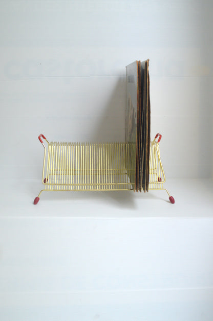 Porte-vinyles Doré