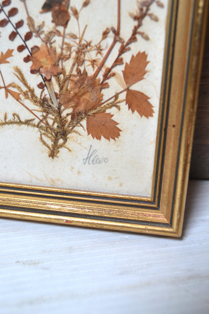 Cadre de fleurs séchées