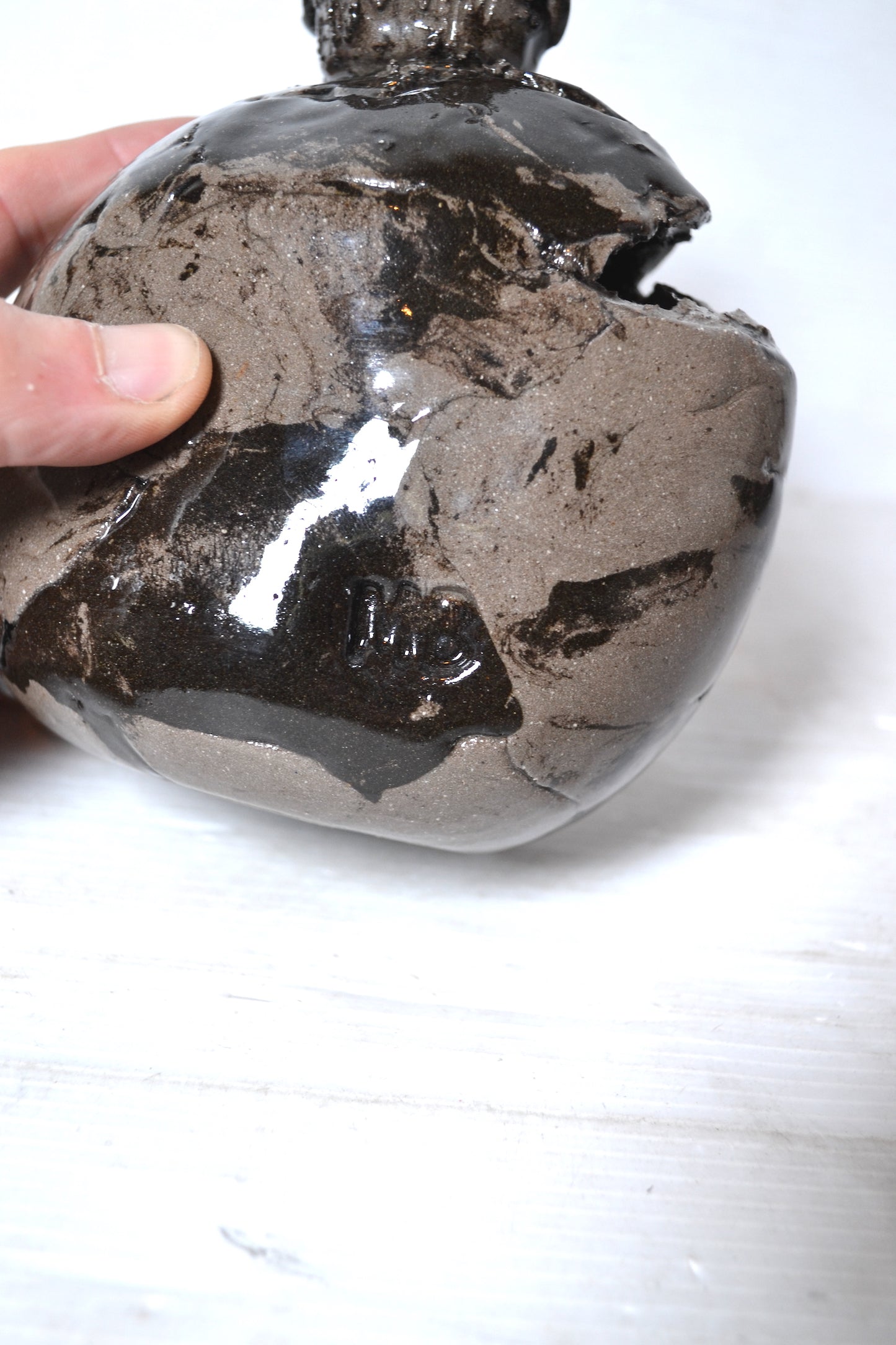 Sculpture artisanale en céramique