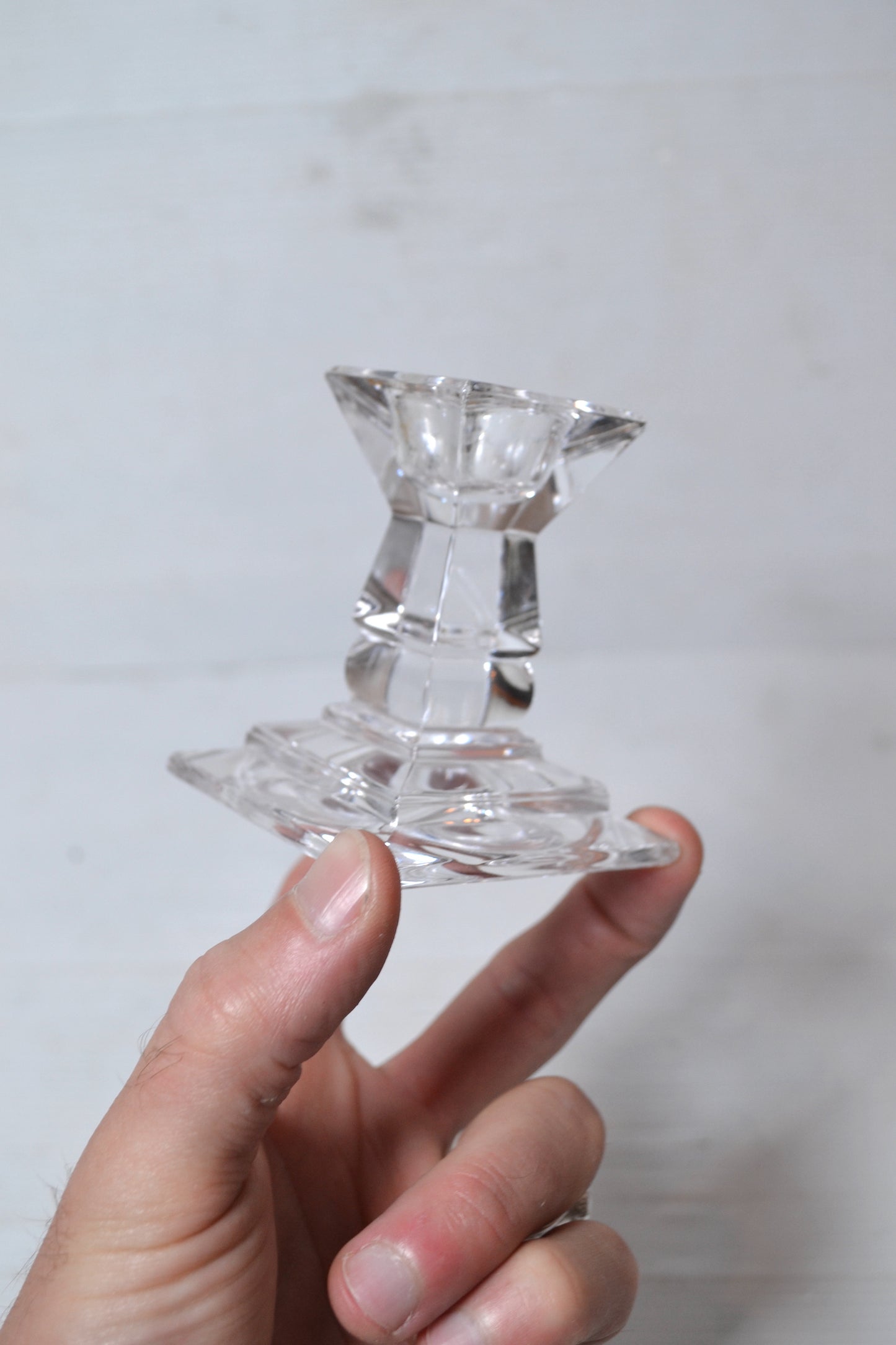 Bougeoir en verre