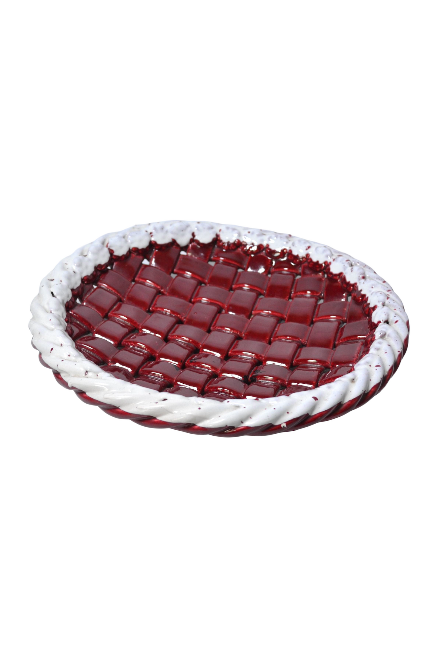 Corbeille en céramique tressée