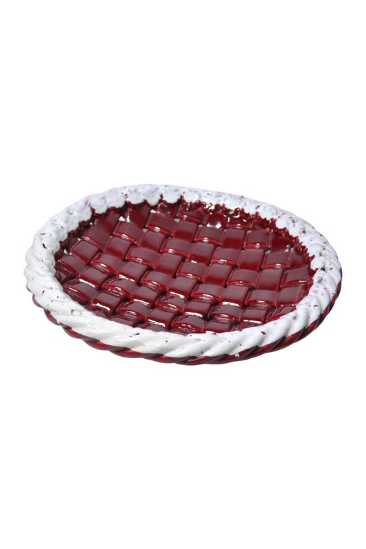 Corbeille en céramique tressée