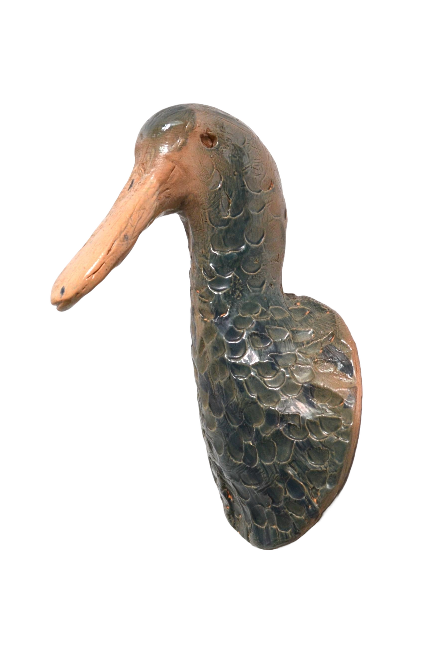 Applique tête de canard en céramique