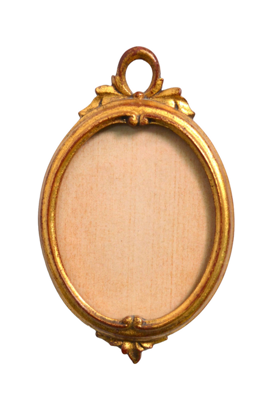 Cadre médaillon doré