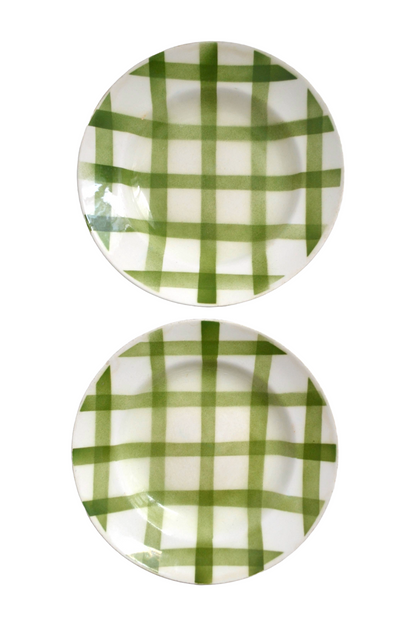 Assiettes Quadrillées