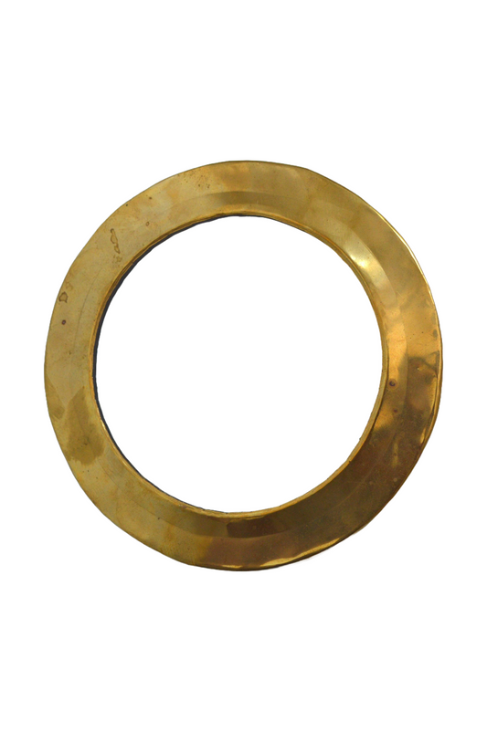 Miroir rond en laiton
