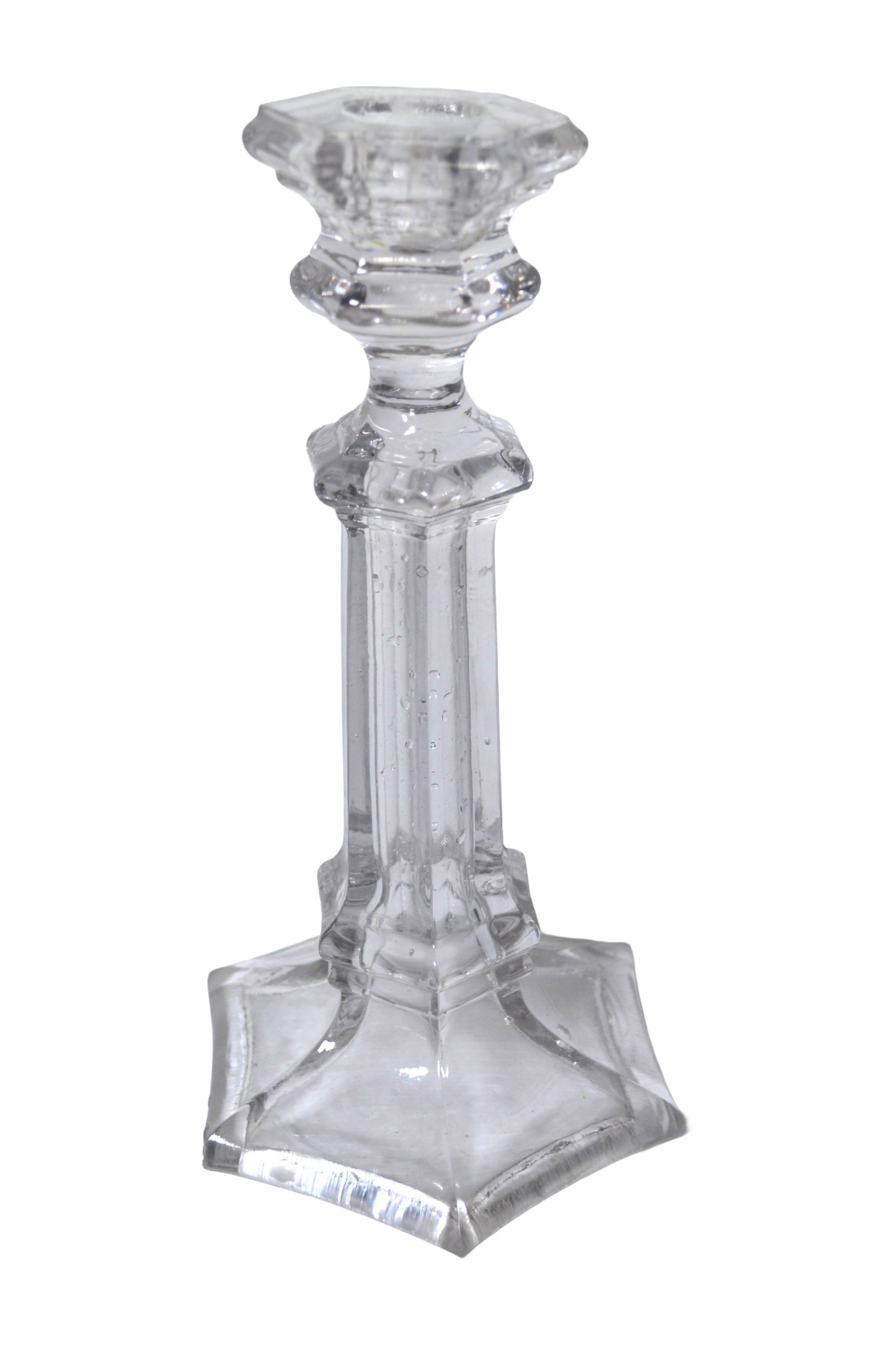 Bougeoir en verre