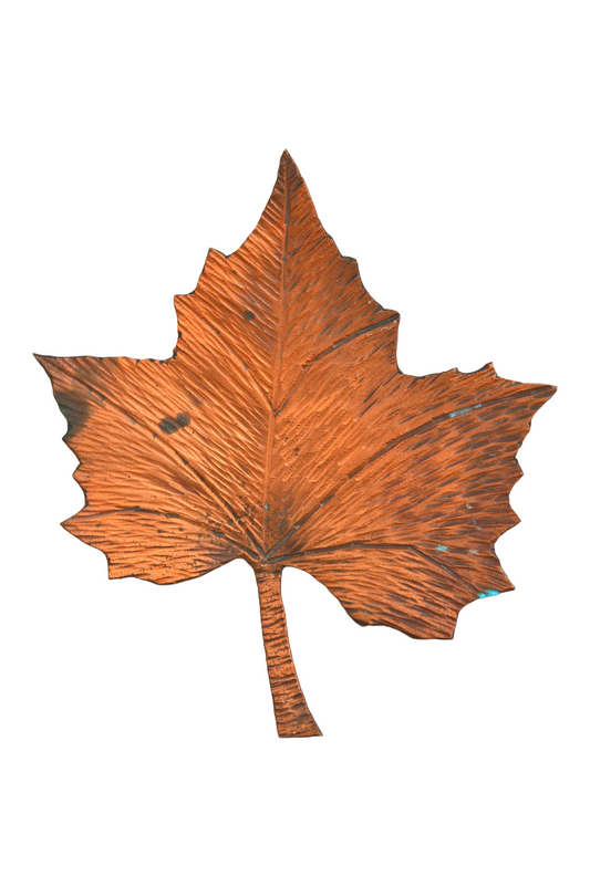 Feuille d'érable en cuivre