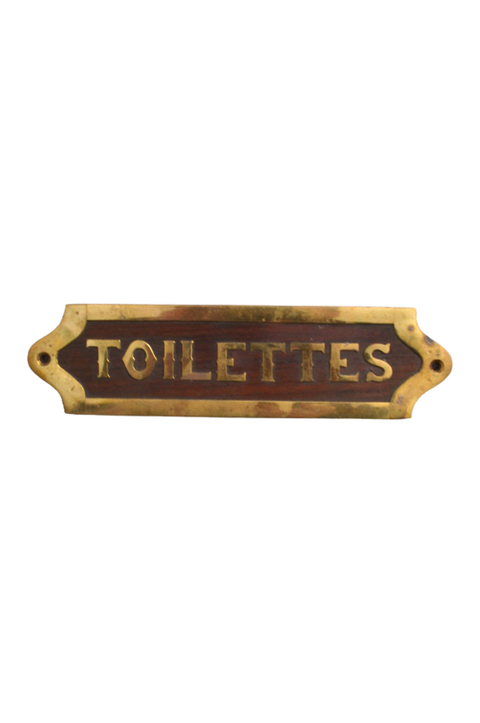 Plaque Toilettes