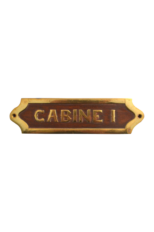 Plaque Cabine I