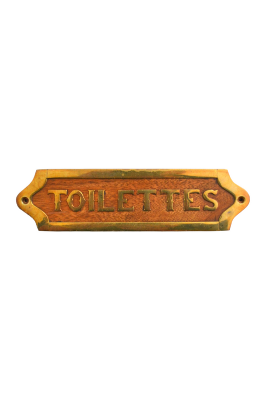 Plaque Toilettes