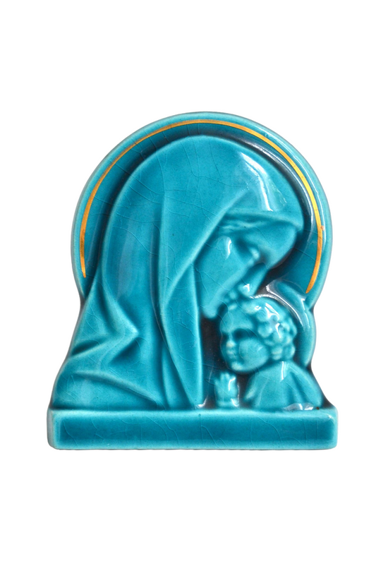 Icône religieuse en céramique