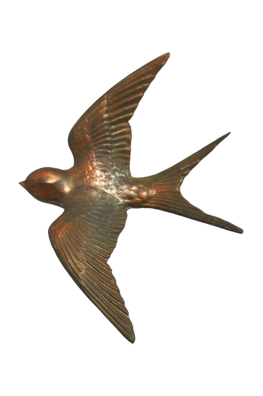Hirondelle en cuivre