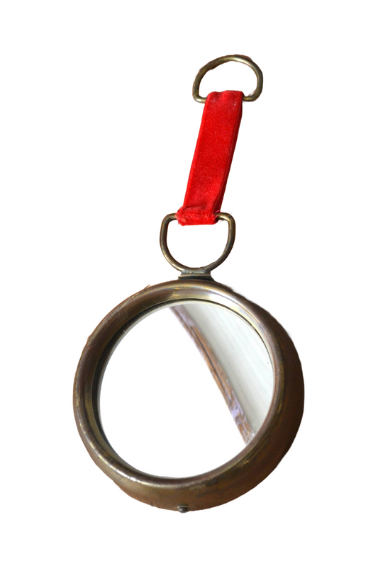Petit miroir bombé vintage