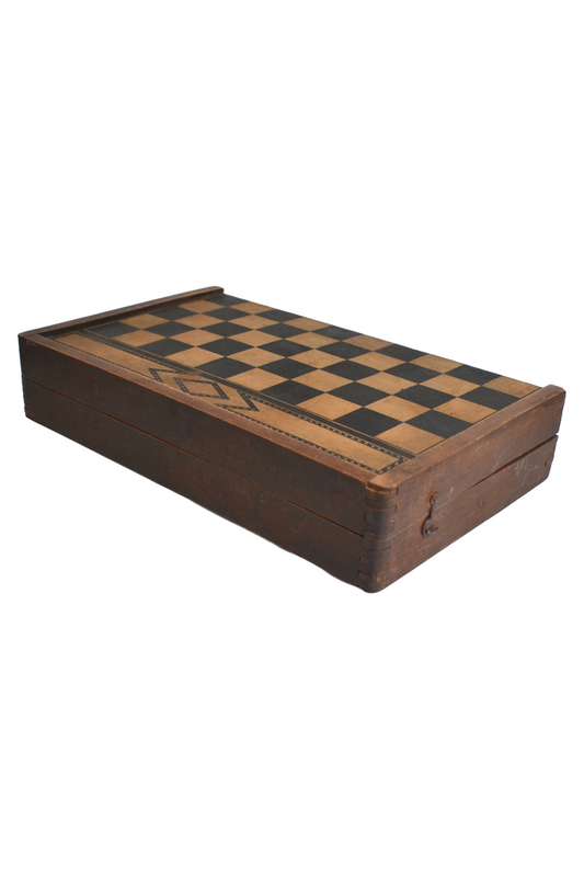 Jeu de Dames et Backgammon en bois