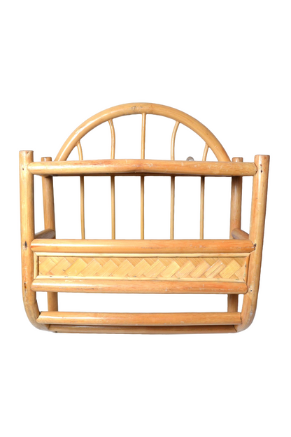 Étagère murale en rotin