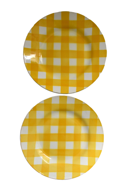 Assiettes Quadrillées
