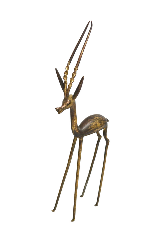 Gazelle en bronze