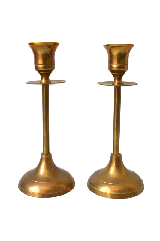 Bougeoirs en laiton