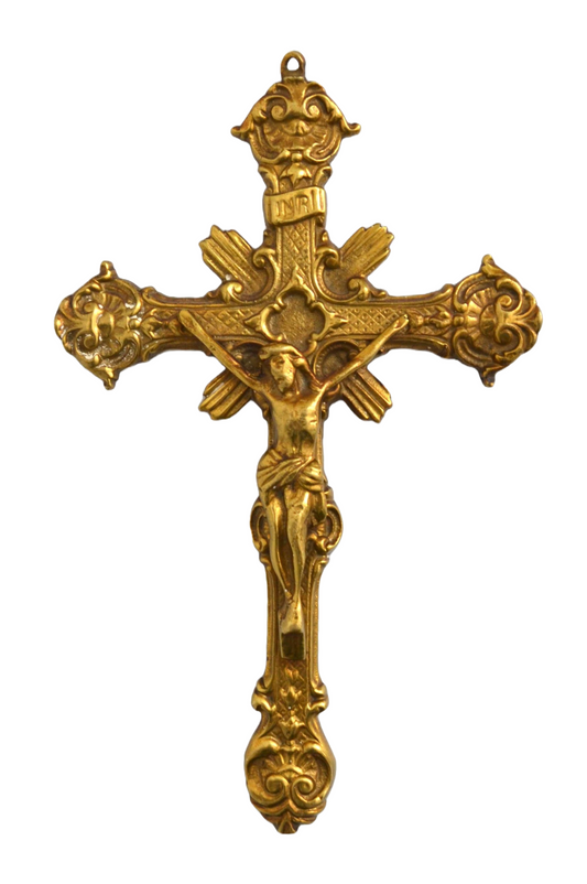 Crucifix en laiton