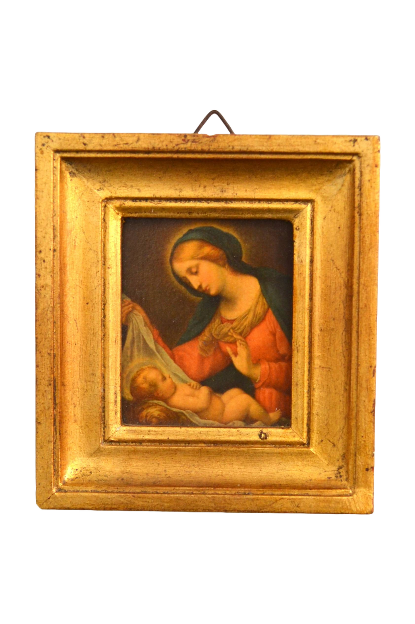Petit cadre religieux doré