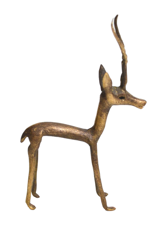 Gazelle en bronze