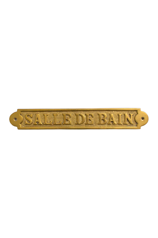 Plaque Salle de bain en laiton