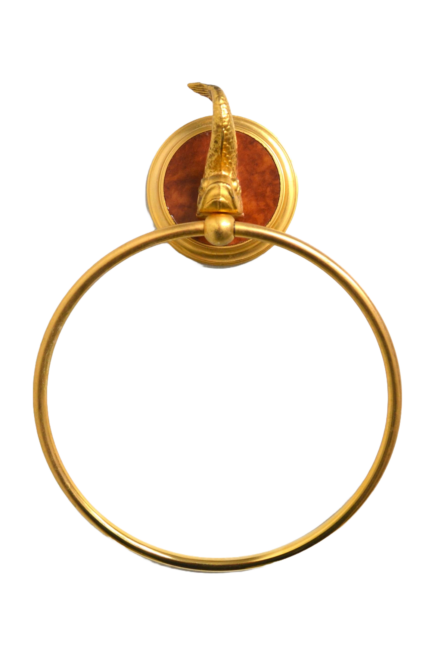Porte-serviette doré