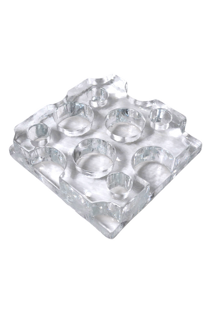 Bougeoir design en verre