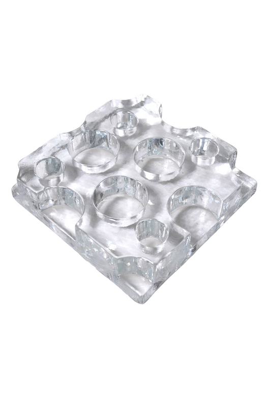 Bougeoir design en verre