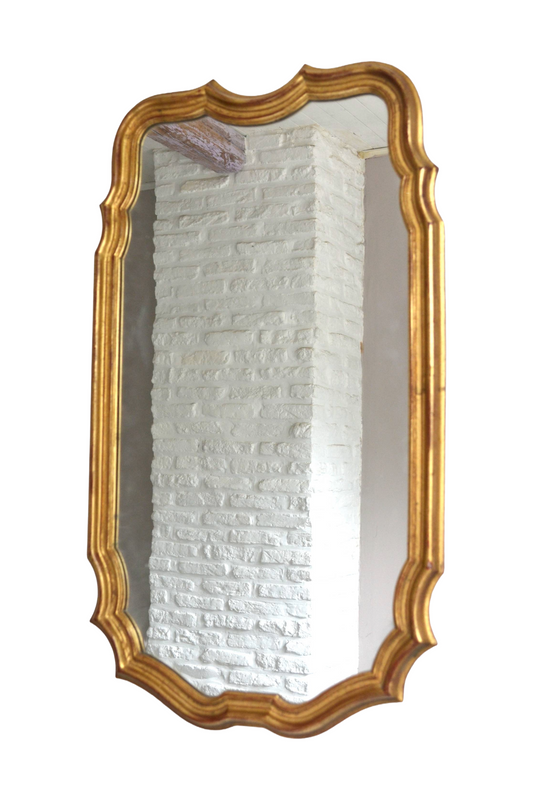 Grand miroir doré