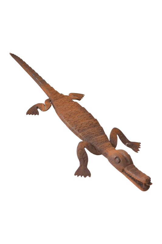Crocodile en fonte