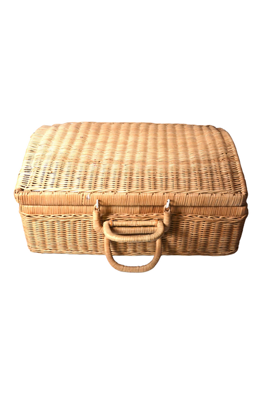 Valise en rotin