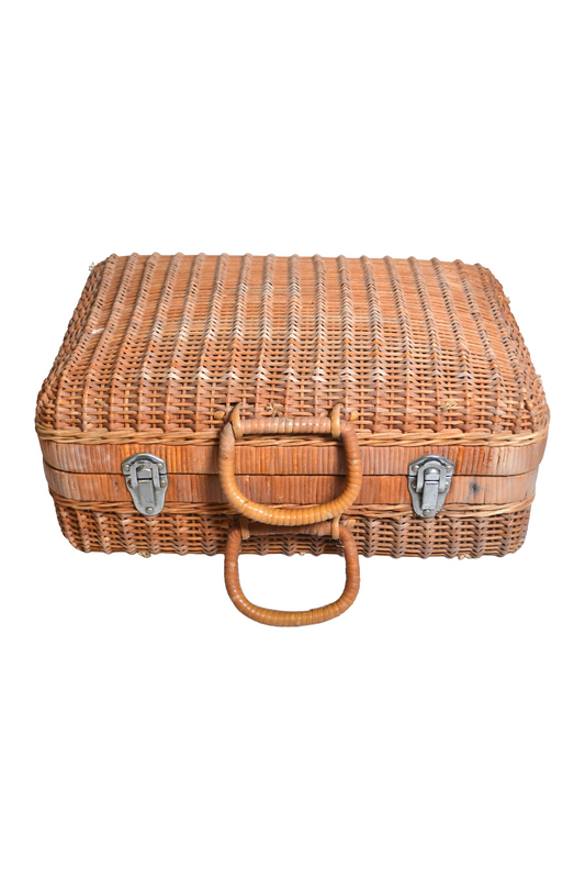 Valise en rotin