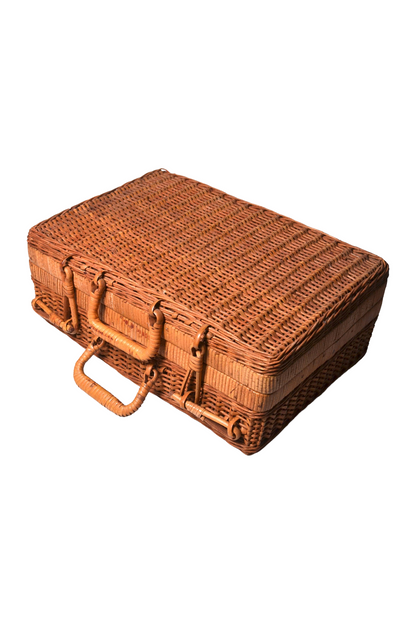 Valise en rotin