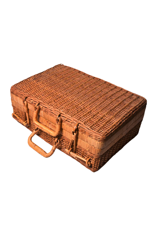Valise en rotin