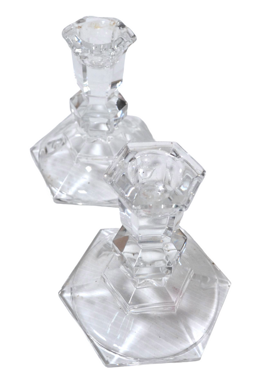 Bougeoirs en verre