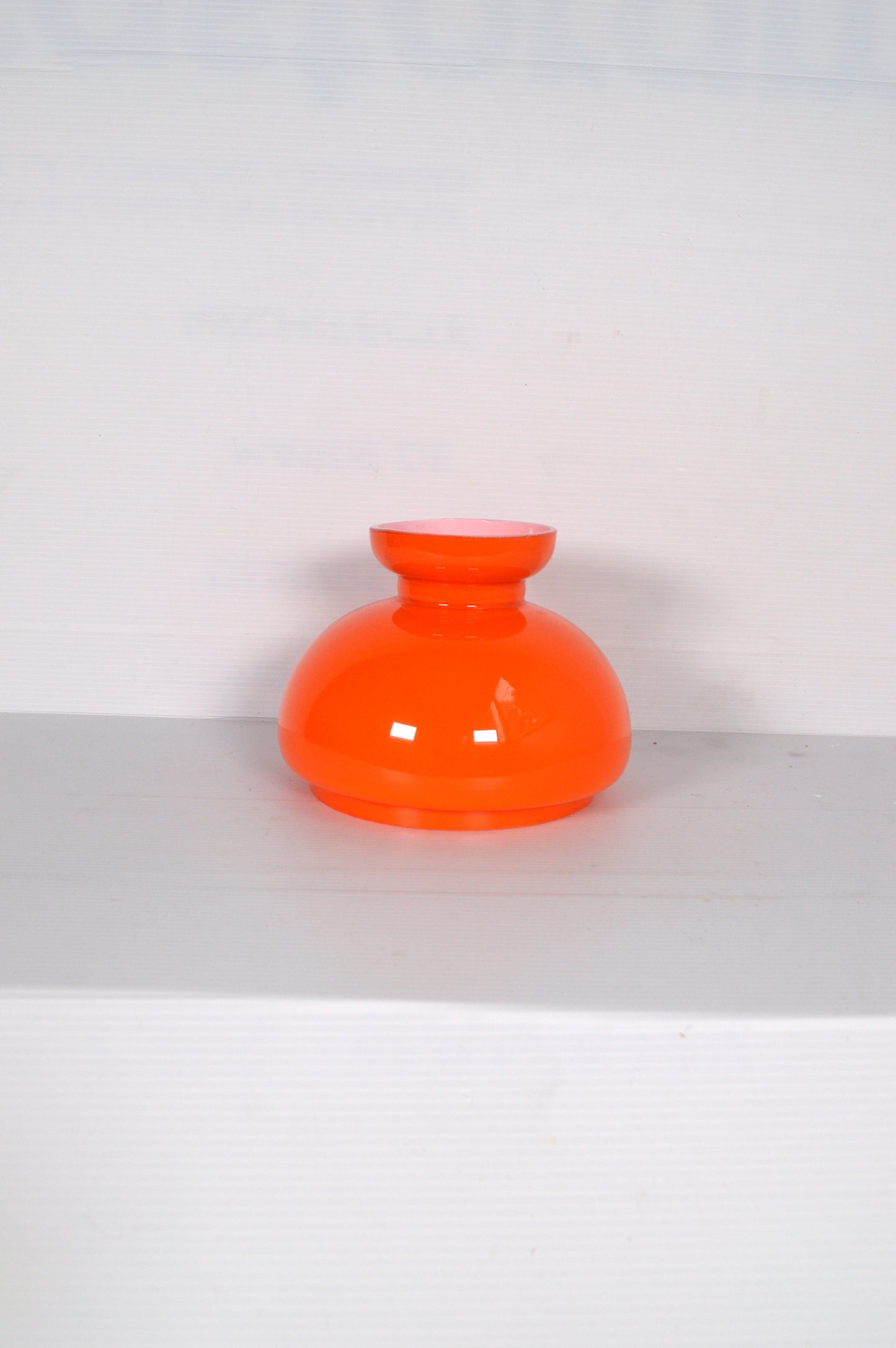 Abat-jour en opaline orange