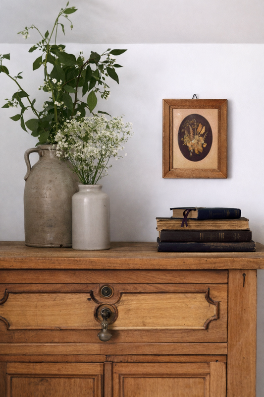 Cadre de fleurs séchées